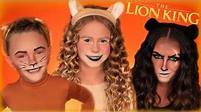 Disney The Lion King Simba, Nala, and Scar Makeup and Costumes!
