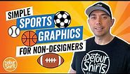 Simple Sports Graphics for Non-Designers. How to create Clipart for T-Shirts using Affinity Designer