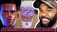 Miles Morales drank the Grimace Shake? - NemRaps Try Not To Laugh 362