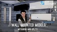 Mitsubishi Mini-Split Wall-Mounted Indoor Units.