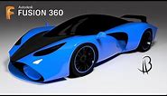 Car Design Speedrun 7 - Using Autodesk Fusion 360 - supercar SBX360