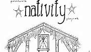 "Jesus in the Manger" Coloring Pages - Nativity Playset Craft - Ministry-To-Children
