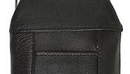 Leather Cigarette Case Pack Holder Regular or 100's Lighter Pocket (Black)