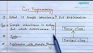 Single Inheritance in C++ | Learn Coding