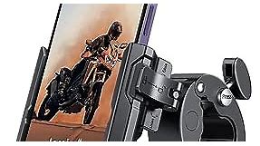 Lamicall Motorcycle Phone Mount Holder - [Camera Friendly] [1s Lock] 2023 Bike Phone Holder Handlebar Clamp, Bicycle Scooter Phone Clip, for iPhone 15 Pro Max, 14 13 Mini, 2.4~3.54" Wide Phones, Black