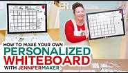 Make Your Own Whiteboard Calendar with Magnets!