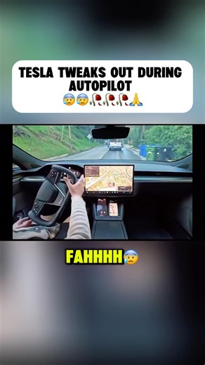 Ain’t no way 😭😭 🥀 #roadrage #tesla #autopilot #fails