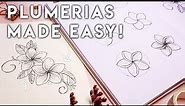 How To Draw Plumerias Perfectly