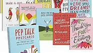 Em & Friends Pep Talk Postcard Book, 20 Postcards (2 Each 10 Styles), 5 x 7-inches