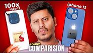 iQOO 12 vs iPhone 13 Full Comparison - iPhone or Android Under 50K?