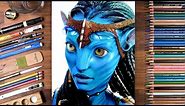 Drawing Avatar: Neytiri (Zoe Saldana) | drawholic
