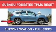 TPMS Reset Button Location On A Subaru Forester | How to Reset