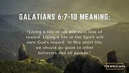Galatians 6:7-10