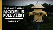 Federal Signal Model 5 | Full Alert | Goshen, KY (Oldham Co.Tornado Siren Test)