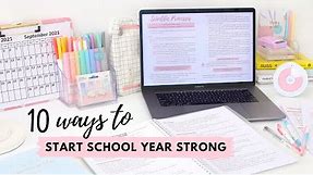 How to Prepare for a New School Year 📝 10 ways to start the school year strong! 💪