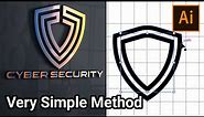 Free security logo design tutorial, Logo Design for Cyber Security, offset path Tool Etc.