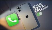 How to Enable Name Calling in iPhone (tutorial)