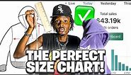 How To Find The Perfect Size Charts For Your CLOTHING BRAND?!