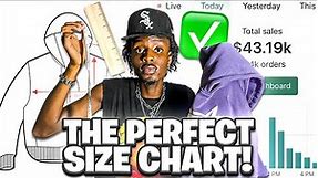 How To Find The Perfect Size Charts For Your CLOTHING BRAND?!