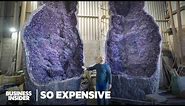 How Miners Find, Cut, And Transport The Most Expensive Amethysts In The World | So Expensive