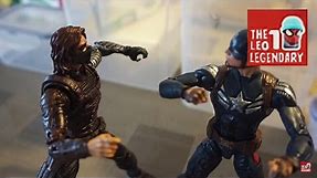 Captain America & Hawkeye vs Winter Soldier (Stop-Motion Film)