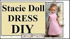 FREE Doll Clothes Patterns: Stacie Doll Dress