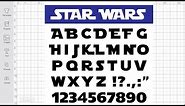 Star Wars Font Svg Free Cut File for Cricut