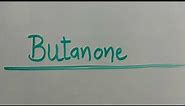 structure of Butanone and Butan-2-one #Butanone #jee#organic