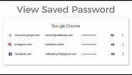 How to View Saved Passwords on google chrome browser - Desktop