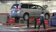 Quality service: Toyota technician