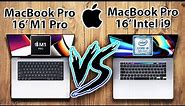 M1 PRO MacBook Pro 16 vs MacBook Pro 16 INTEL i9 Specs Review