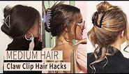 HOW TO: Chic Claw Clip Hairstyles For MEDIUM HAIR