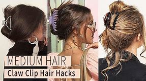 HOW TO: Chic Claw Clip Hairstyles For MEDIUM HAIR