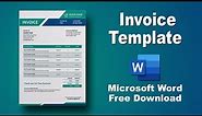 how to create an invoice in word document with free Download Template