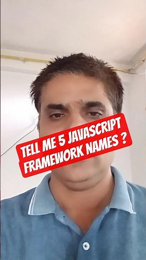 Tell me 5 JavaScript Frameworks name #javascriptframework #youtubeshorts