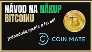 NÁVOD: Nákup bitcoinu skrze Coinmate
