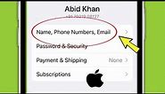 iPhone | How to change apple ID/Name/Phone Number or Email in iphone 14