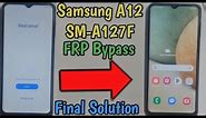 Samsung A12 SM-A127F U7 Frp Bypass 1 Click (Ufixer Solution) 2024 #frpremove #sumsung #ufixer