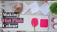 How To Make Hot Pink Color | Mixing Colors | Making Hot Pink Color | Sunday Colors | artpage20 |