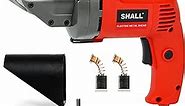 SHALL Electric Metal Cutting Shear, 4.0-Amp Corded Sheet Metal Cutter, Variable Speed with 360 Degree Swivel Head, Continuous Cutting, Clean Cut for 14GA Sheet Metal & 16GA Stainless Steel, 2500 SPM