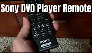 Sony RMT-D197A DVD Player Remote Control