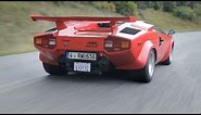 Lamborghini Countach Sights & Sounds - Beauty, Exhaust, Fly-by