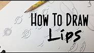 How to Draw Stylized Cartoon Girl Lips: Real Time Drawing Tutorial