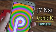 Samsung j7 nxt new software update | j7 nxt Android 10 update