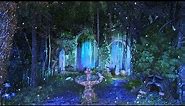 Enchanted Forest Night Ambience 10 hours ✨🌲 Mystical atmosphere, nature sounds & occasional rain.