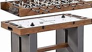 Barrington 3-in-1 Combination Game Table 54”, Foosball, Air-Powered Hockey and Table Tennis Combo Table, Multi Game Table Perfect for Family Game Rooms, All-in-One Arcade Table