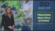California Winter Storm | Tracking multiple storms with rain and snow on the way