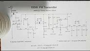100w FM Transmitter schematic diagram