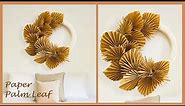 Very Easy Paper Palm Leaf Wreath - DIY Palm Leaves - Boho Home Decor - DIY Room Decor