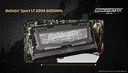 Crucial Ballistix Sport LT 2666 MHz DDR4 DRAM Laptop Gaming Memory Kit 8GB (4GBx2) CL16 BLS2K4G4S26BFSD (Gray)